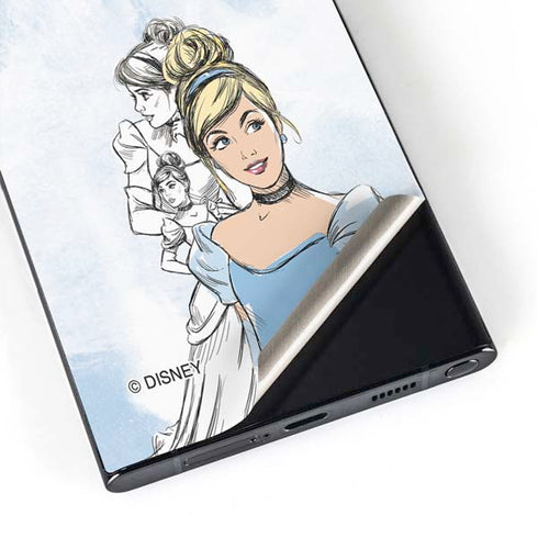 Disney Princess Cinderella Sketch Galaxy S25 Ultra Skin