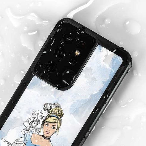 Disney Princess Cinderella Sketch Galaxy S24 Ultra Waterproof Case