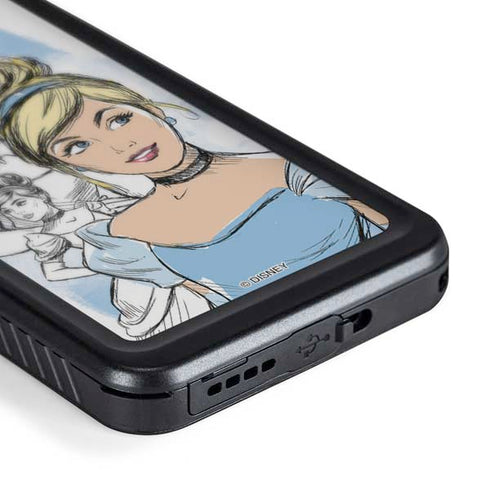 Disney Princess Cinderella Sketch Galaxy S24 Waterproof Case