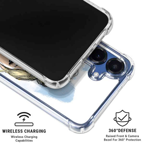 Disney Princess Cinderella Sketch Galaxy S25 Clear Case