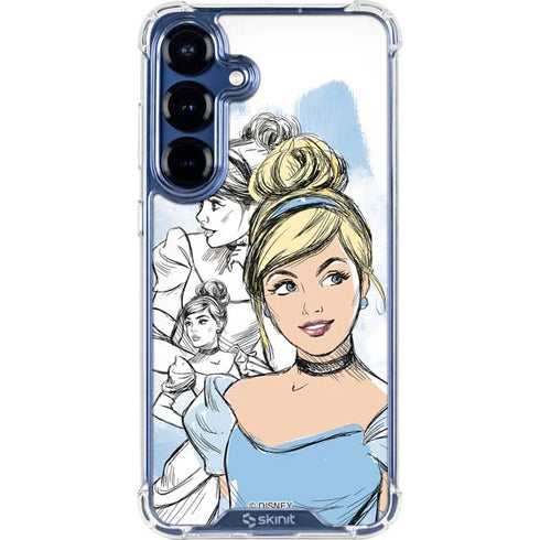 Disney Princess Cinderella Sketch Galaxy S25 Plus Clear Case