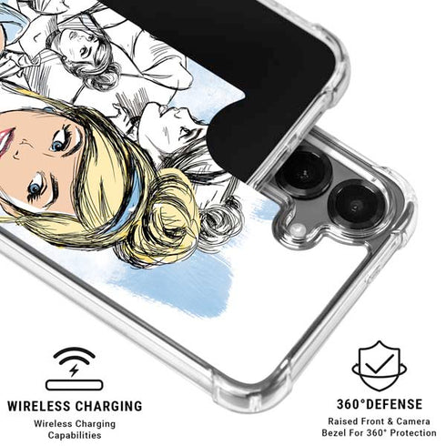 Disney Princess Cinderella Sketch Galaxy S26 Clear Case