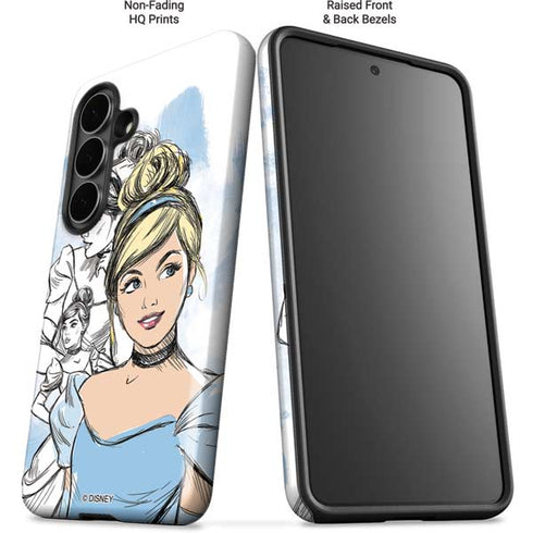 Disney Princess Cinderella Sketch Galaxy S26 Plus Impact Case