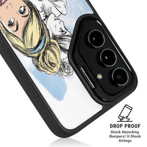 Disney Princess Cinderella Sketch Galaxy S26 Plus Kickstand Case