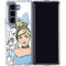 Disney Princess Cinderella Sketch Galaxy Z Fold5 5G Clear Case