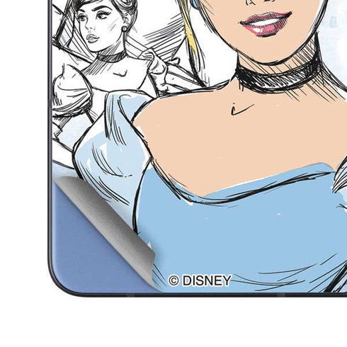 Disney Princess Cinderella Sketch Galaxy Z Fold5 5G Skin