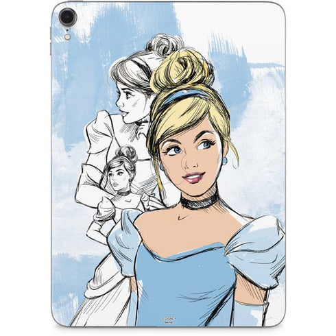 Disney Princess Cinderella Sketch Apple iPad Pro Skin