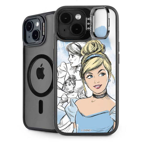 Disney Princess Cinderella Sketch iPhone 15 Plus Kickstand Case