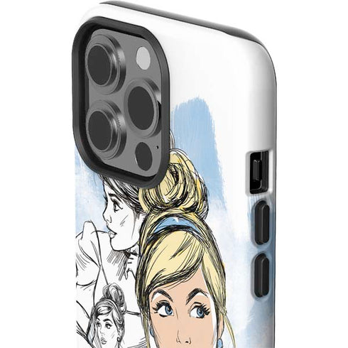 Disney Princess Cinderella Sketch iPhone 15 Pro Impact Case
