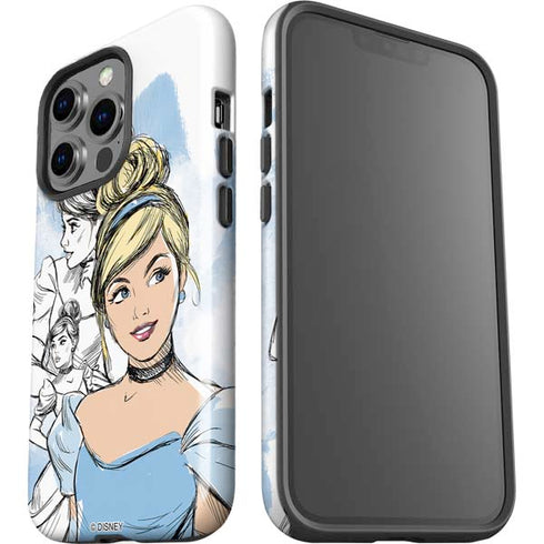 Disney Princess Cinderella Sketch iPhone 15 Pro Impact Case