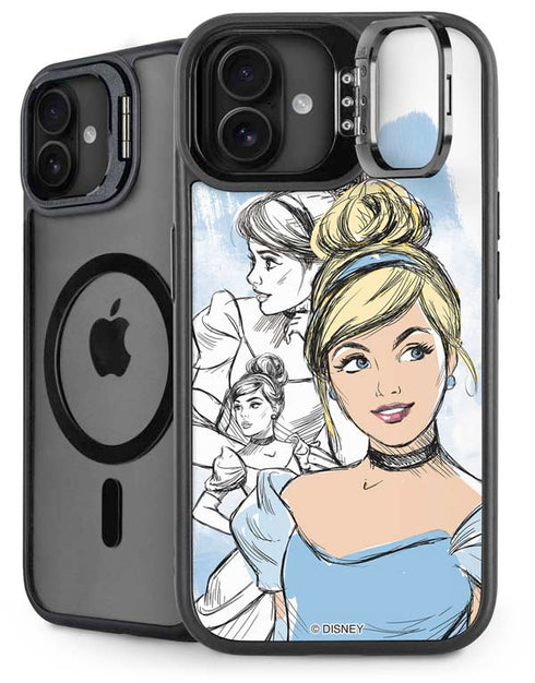 Disney Princess Cinderella Sketch iPhone 16 Kickstand Case