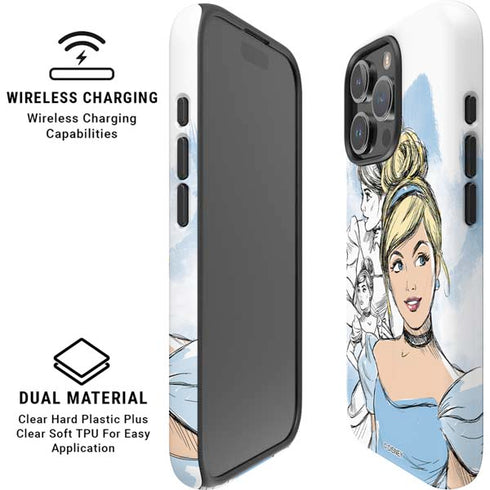 Disney Princess Cinderella Sketch iPhone 16 Pro Magsafe Impact Case