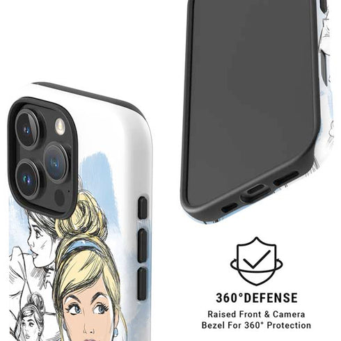 Disney Princess Cinderella Sketch iPhone 16 Pro Max Magsafe Impact Case