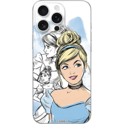 Disney Princess Cinderella Sketch iPhone 16 Pro Max Skin