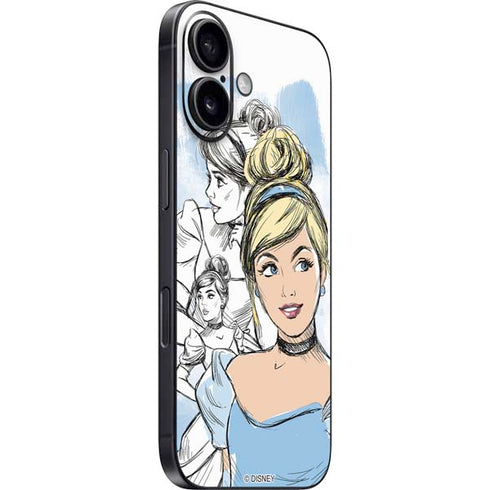 Disney Princess Cinderella Sketch iPhone 16 Skin