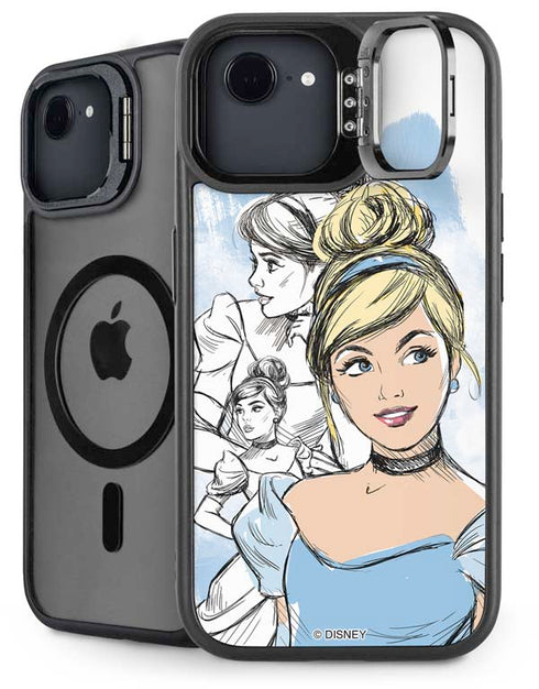 Disney Princess Cinderella Sketch iPhone 16e Kickstand Case