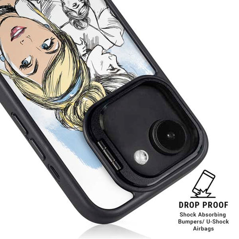 Disney Princess Cinderella Sketch iPhone 16e Kickstand Case