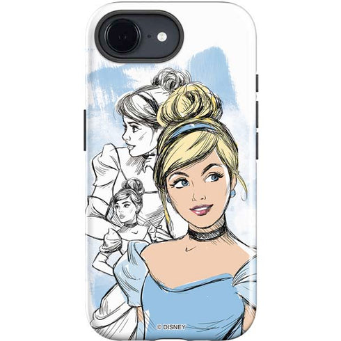 Disney Princess Cinderella Sketch iPhone 16e Impact Case