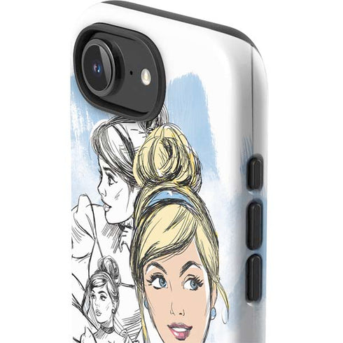 Disney Princess Cinderella Sketch iPhone 16e Impact Case
