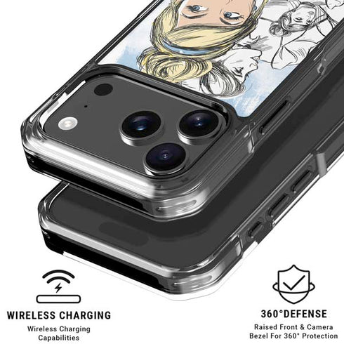 Disney Princess Cinderella Sketch iPhone 18 Pro Clear Case