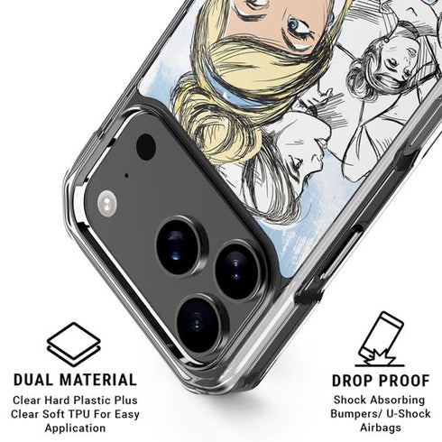 Disney Princess Cinderella Sketch iPhone 18 Pro Clear Case