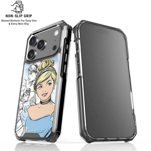 Disney Princess Cinderella Sketch iPhone 18 Pro Clear Case