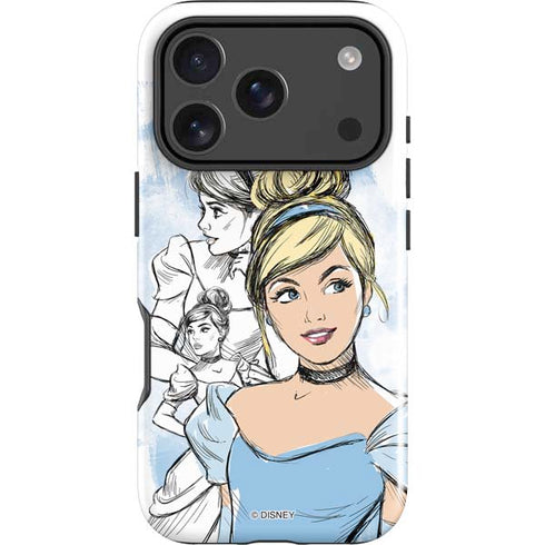 Disney Princess Cinderella Sketch iPhone 18 Pro Impact Case