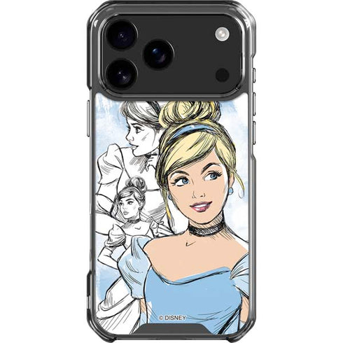 Disney Princess Cinderella Sketch iPhone 18 Pro Max Clear Case