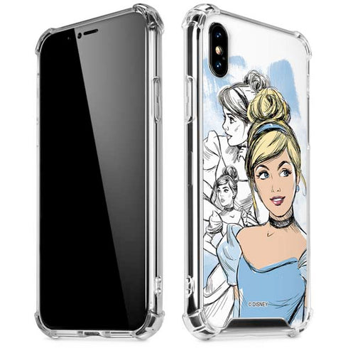 Disney Princess Cinderella Sketch iPhone X/XS Clear Case