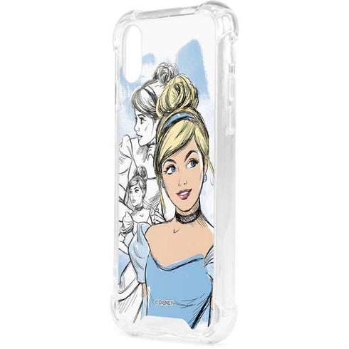 Disney Princess Cinderella Sketch iPhone XS Clear Case