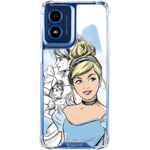 Disney Princess Cinderella Sketch Moto G Play 4G (2024) Clear Case