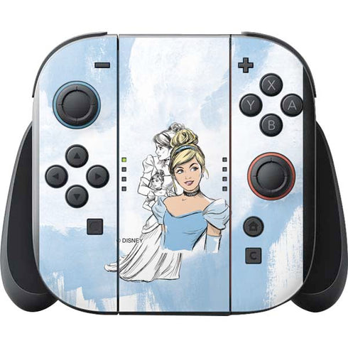 Disney Princess Cinderella Sketch Nintendo Switch 2 (2025) with Joy-Con Skin