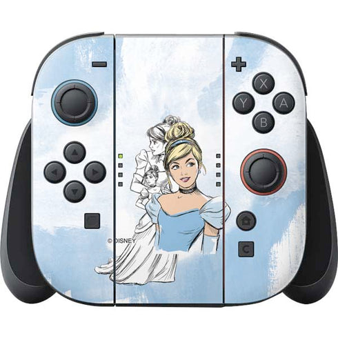 Disney Princess Cinderella Sketch Nintendo Switch 2 (2025) Joy-Con Controller Skin