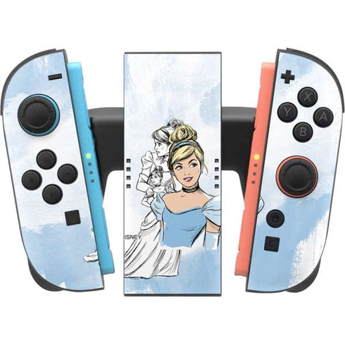 Disney Princess Cinderella Sketch Nintendo Switch 2 (2025) Joy-Con Controller Skin