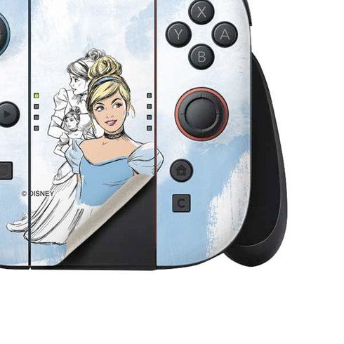 Disney Princess Cinderella Sketch Nintendo Switch 2 (2025) Joy-Con Controller Skin