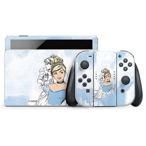 Disney Princess Cinderella Sketch Nintendo Skins