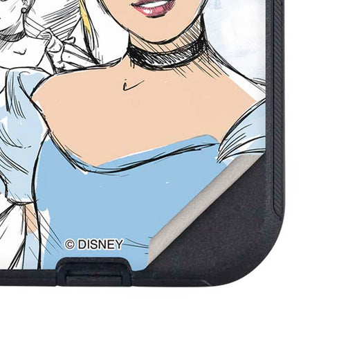 Disney Princess Cinderella Sketch Otterbox Defender iPhone Skin