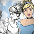 Disney Princess Cinderella Sketch PlayStation 4 Gold Wireless Headset Skin