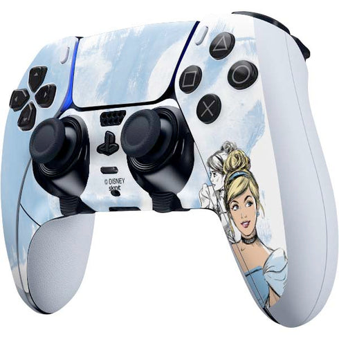 Disney Princess Cinderella Sketch PS5 DualSense Edge Pro Controller Skin