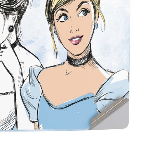 Disney Princess Cinderella Sketch PS5 Pro Console Skin