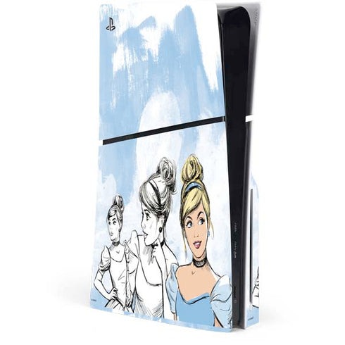 Disney Princess Cinderella Sketch PlayStation PS5 Skins