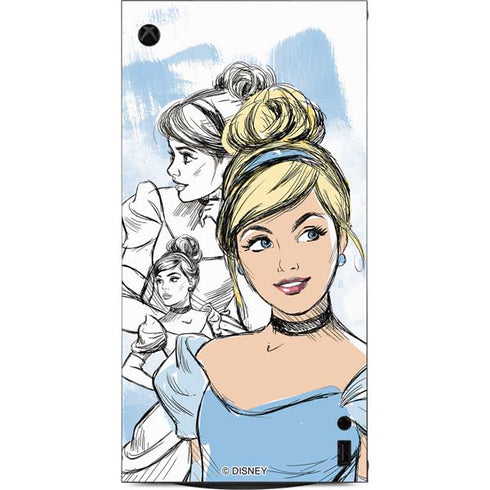 Disney Princess Cinderella Sketch XBox Series X Digital Edition Console Skin