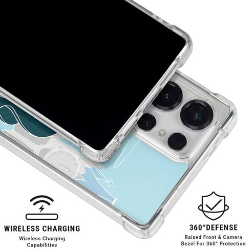 Disney Cinderella Stroke of Midnight Galaxy S25 Ultra Clear Case