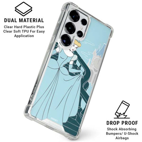 Disney Cinderella Stroke of Midnight Galaxy S25 Ultra Clear Case