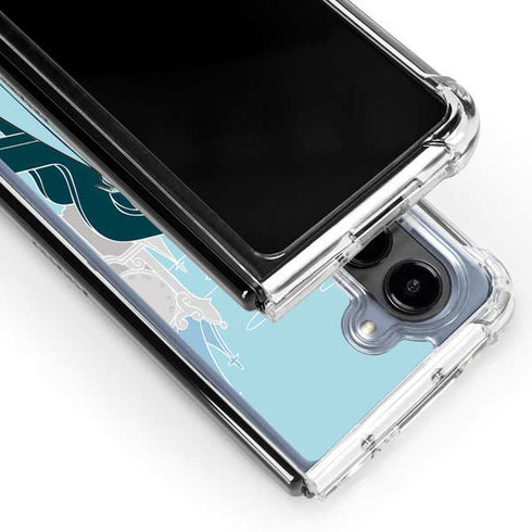 Disney Cinderella Stroke of Midnight Galaxy Z Fold5 5G Clear Case