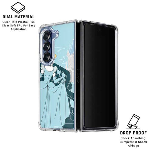Disney Cinderella Stroke of Midnight Galaxy Z Fold6 Clear Case