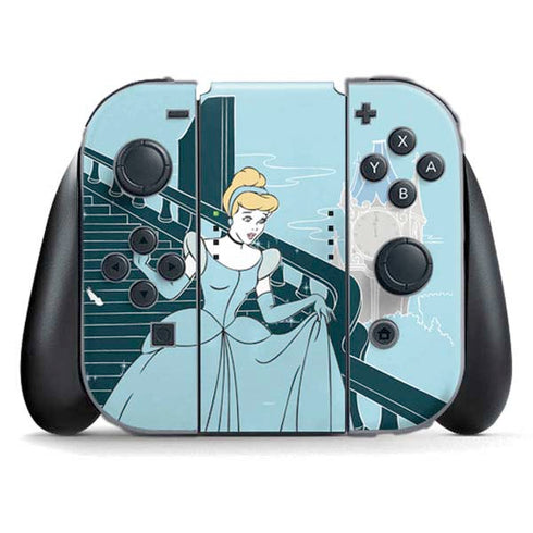Disney Cinderella Stroke of Midnight Nintendo Switch (2017-2021) Joy-Con Controller Skin