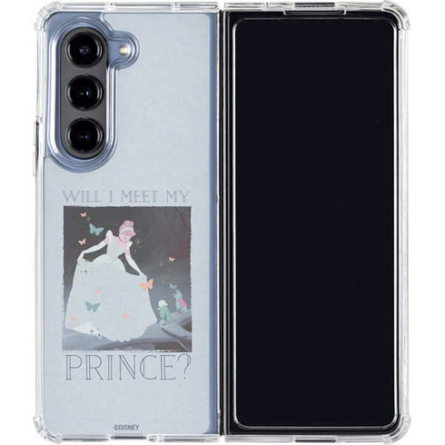Disney Cinderella Will I Meet My Prince Galaxy Z Fold5 5G Clear Case