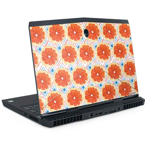 Bouffants and Broken Hearts Citrus Geo Dell Alienware Skin