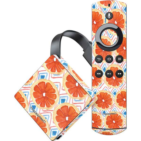 Bouffants and Broken Hearts Citrus Geo Amazon Fire TV Skin